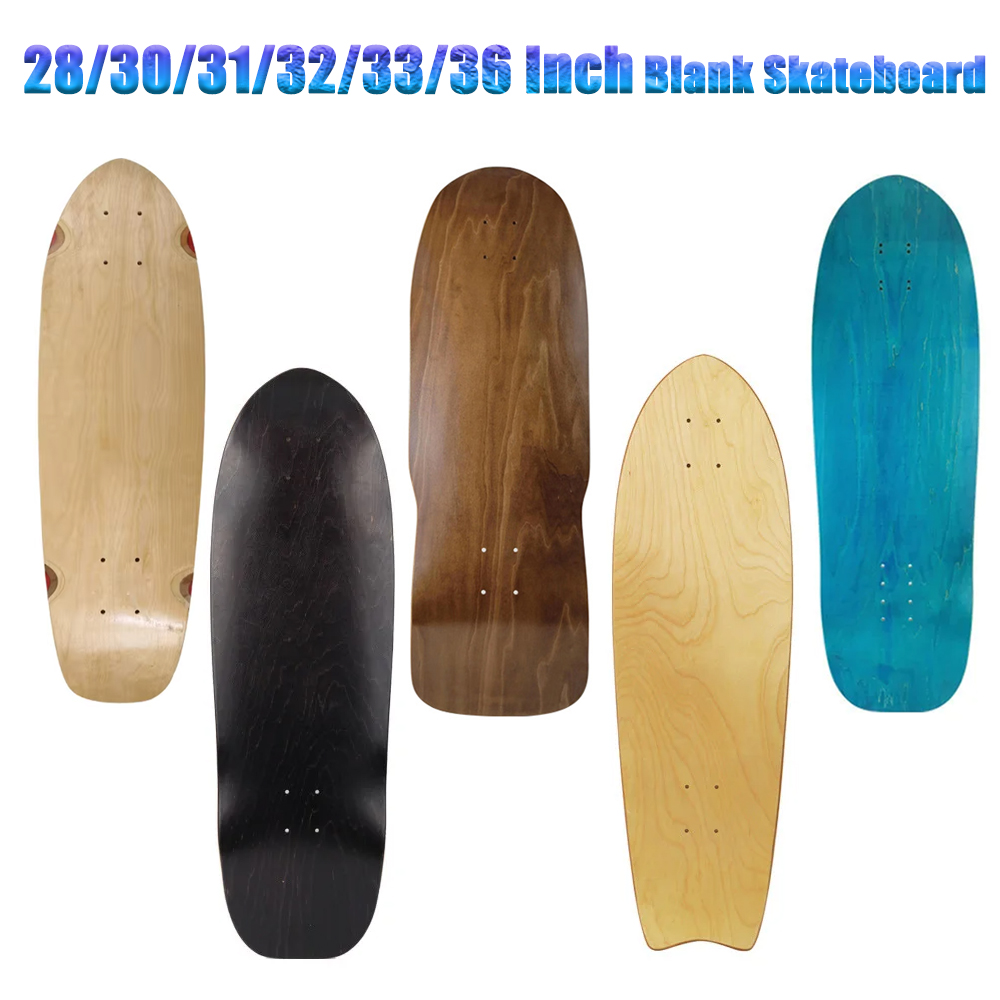 Skateboard Complete Deck - 부드러운 단풍나무 DIY 스케이트보드 롱보드, 야외