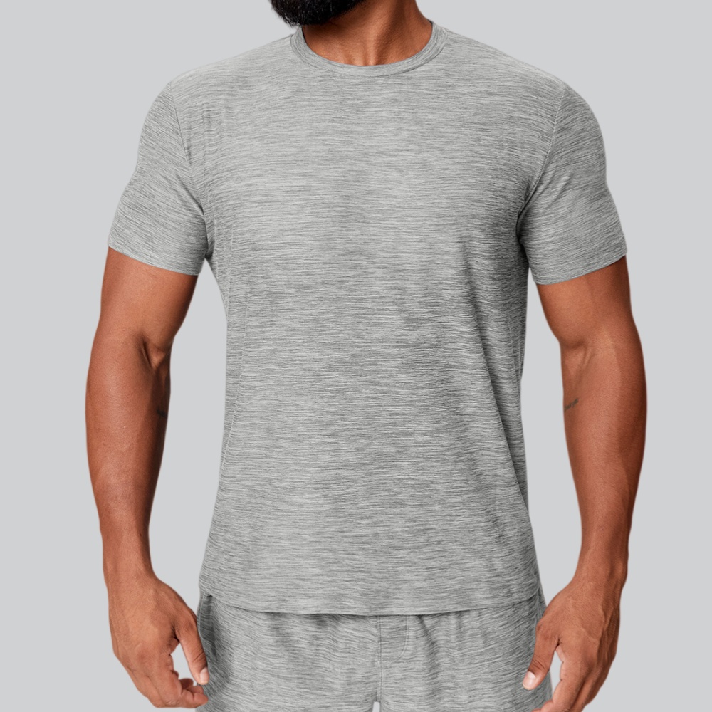 남성용 여름 피트니스 퀵 드라이 티셔츠 운동복 체육관  - Sports Equipment Logo 리뷰 및 가격