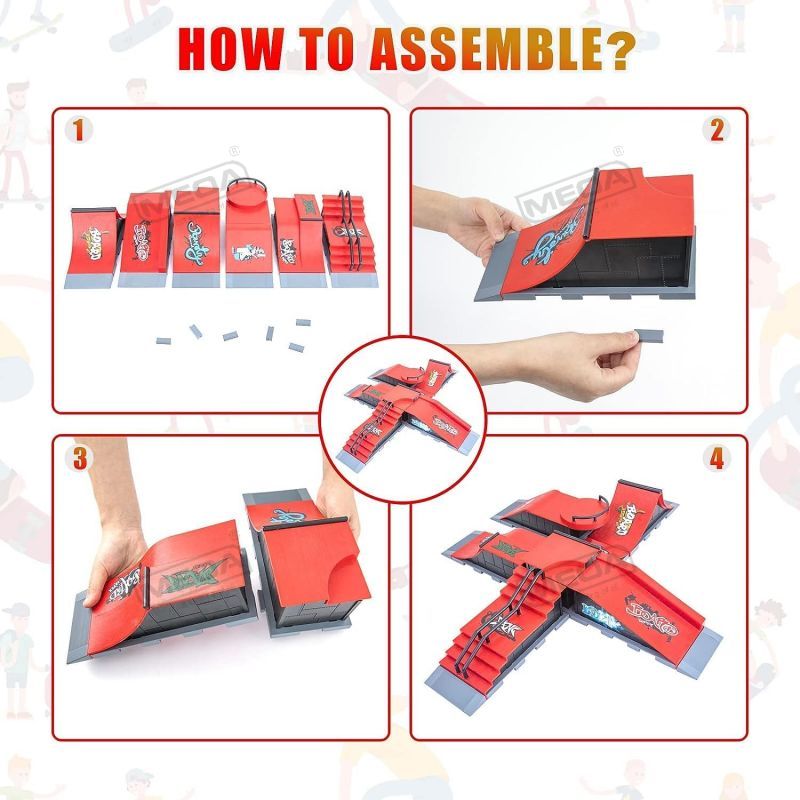 DIY Finger Skatepark 6-in-1 세트 - Skateboard Complete Deck 리뷰 및 가격