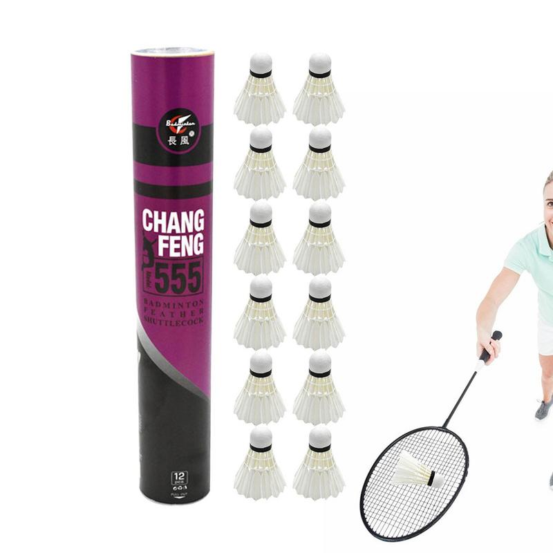 배드민턴 천연 오리 깃털 공, 훈련 배드민턴 화이트 깃 - Sports Equipment For Badminton 리뷰 및 가격