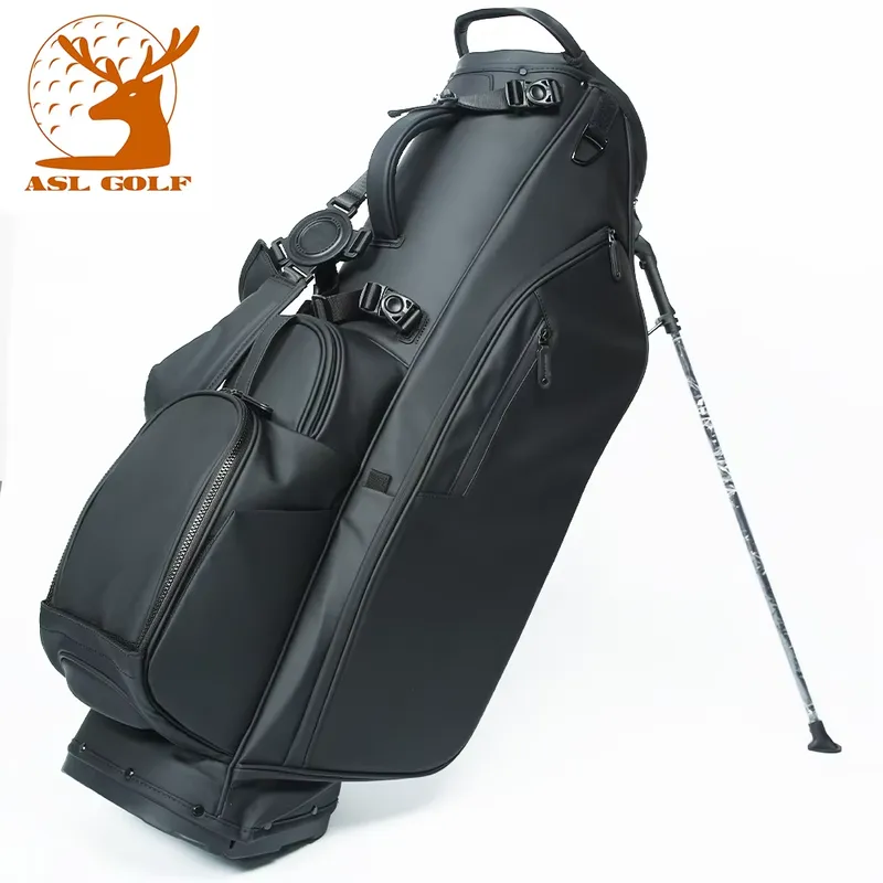 맞춤형 로고 자수 골프 스탠드 백 PU 가죽 브라운 선 - Sports Equipment Logo 리뷰 및 가격