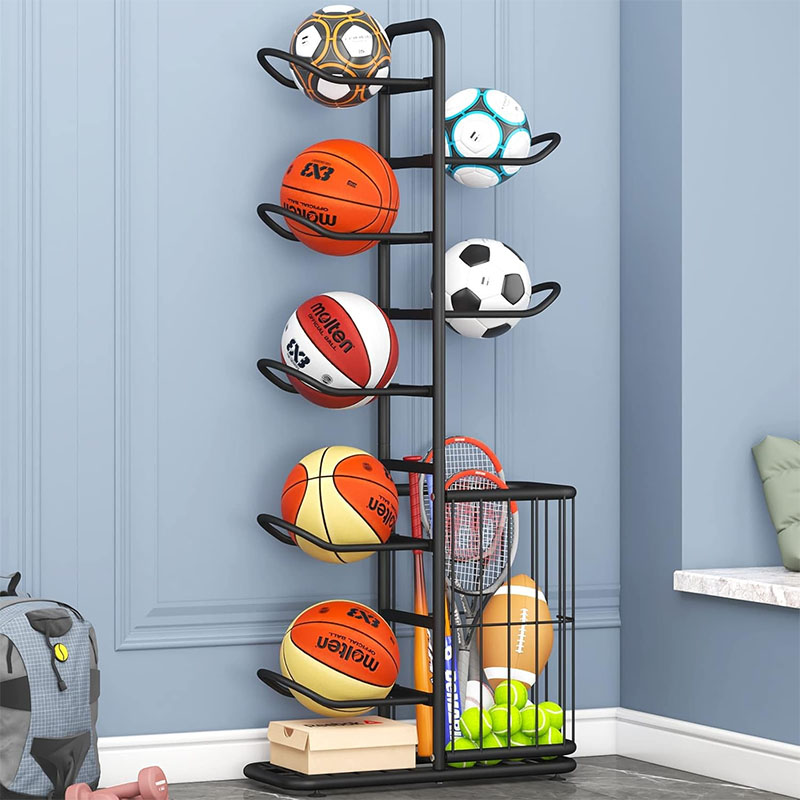 스포츠 공 보관 랙 농구 배드민턴 배구 독립형 스포츠  - Sports Equipment For Badminton 리뷰 및 가격